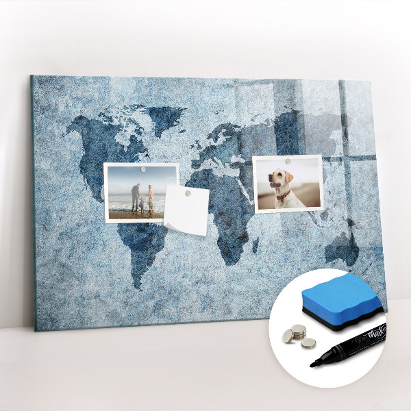 Dry erase magnetic board Gold frame
