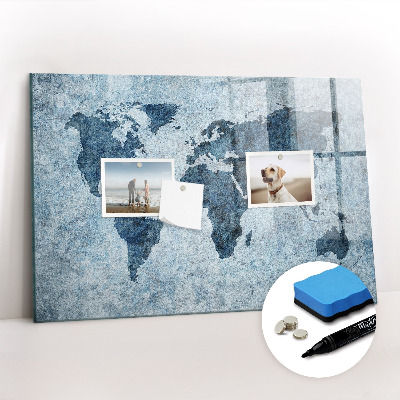 Dry erase magnetic board Gold frame