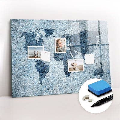 Dry erase magnetic board Gold frame