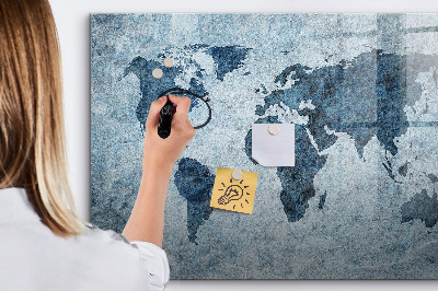 Dry erase magnetic board Gold frame