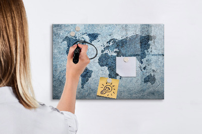 Dry erase magnetic board Gold frame
