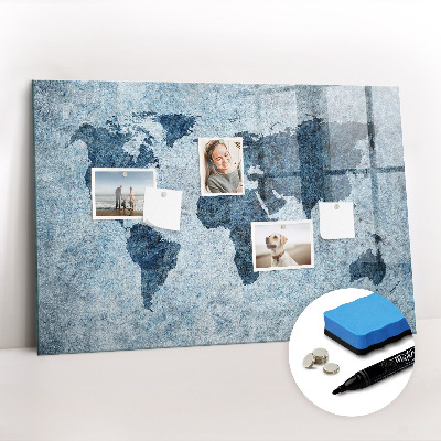 Dry erase magnetic board Gold frame