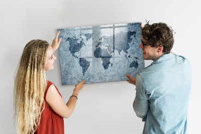 Dry erase magnetic board Gold frame