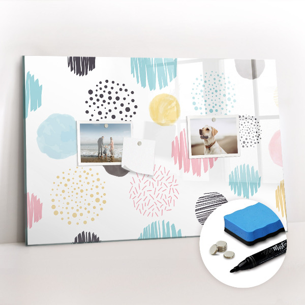 Dry erase magnetic board Marble