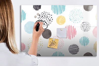 Dry erase magnetic board Marble