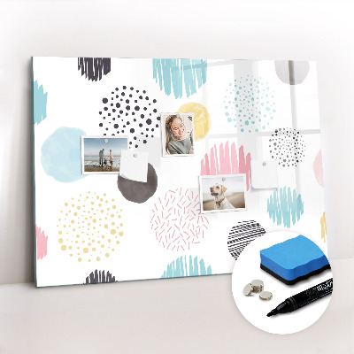 Dry erase magnetic board Marble