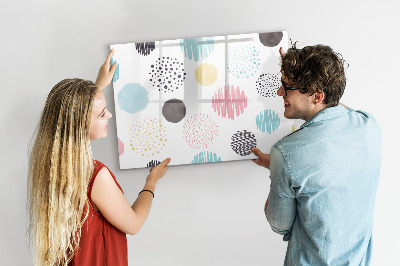 Dry erase magnetic board Marble