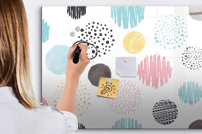 Dry erase magnetic board Marble
