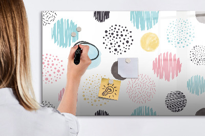 Dry erase magnetic board Marble