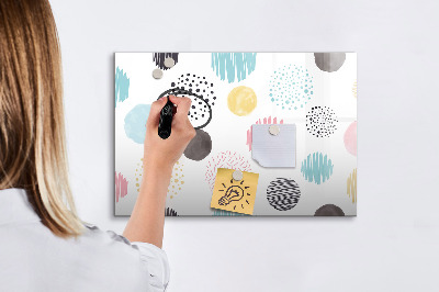 Dry erase magnetic board Marble