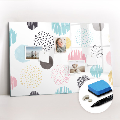Dry erase magnetic board Marble