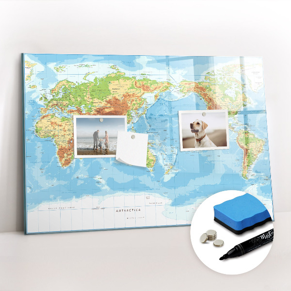Magnetic dry erase board Geometric pattern