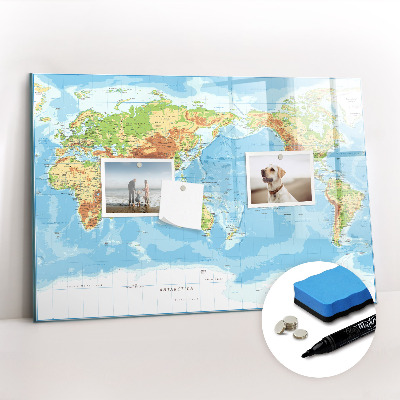 Magnetic dry erase board Geometric pattern