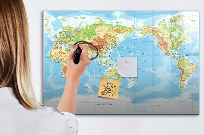 Magnetic dry erase board Geometric pattern
