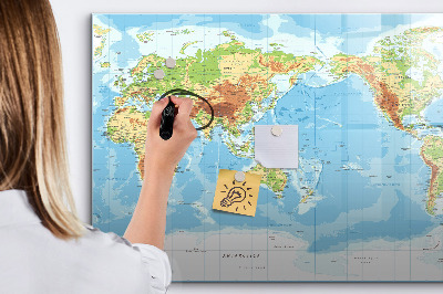Magnetic dry erase board Geometric pattern