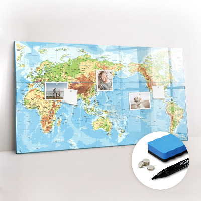 Magnetic dry erase board Geometric pattern
