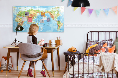 Magnetic dry erase board Geometric pattern