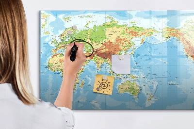 Magnetic dry erase board Geometric pattern