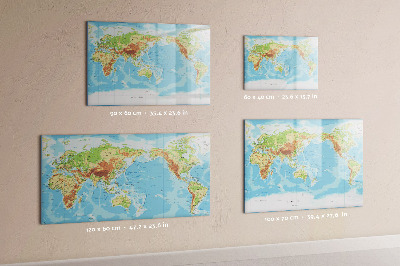 Magnetic dry erase board Geometric pattern