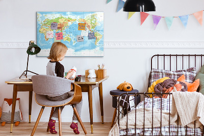 Magnetic dry erase board Geometric pattern