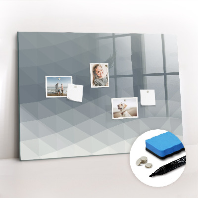 Dry erase magnetic board Physical world map