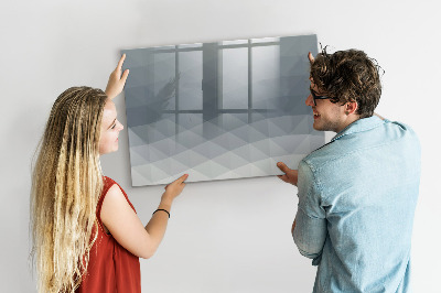 Dry erase magnetic board Physical world map
