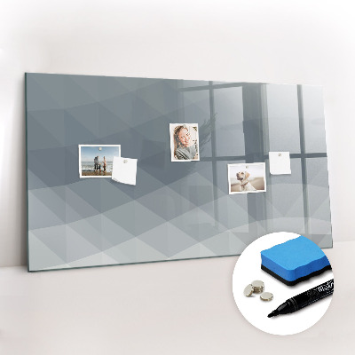 Dry erase magnetic board Physical world map