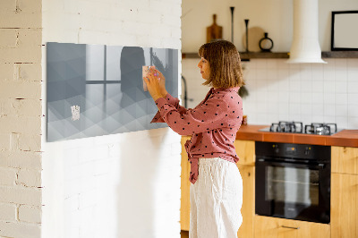 Dry erase magnetic board Physical world map