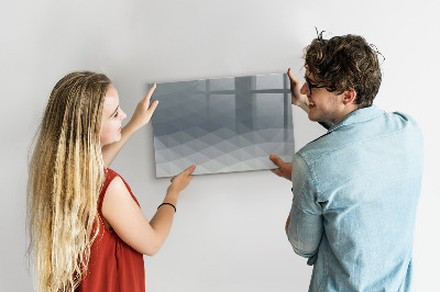 Dry erase magnetic board Physical world map
