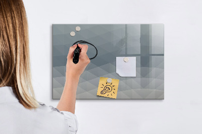 Dry erase magnetic board Physical world map