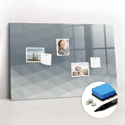 Dry erase magnetic board Physical world map