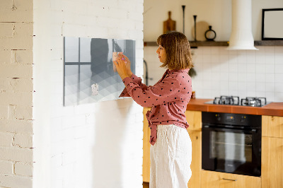 Dry erase magnetic board Physical world map