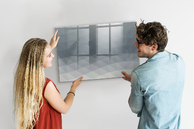 Dry erase magnetic board Physical world map