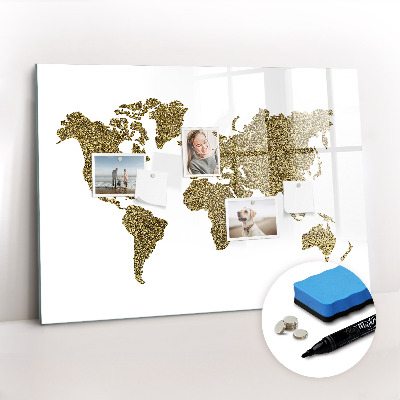 Dry erase magnetic board Daisy flowers