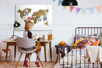 Dry erase magnetic board Daisy flowers