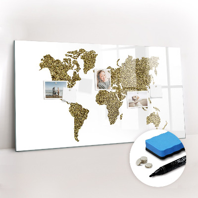 Dry erase magnetic board Daisy flowers