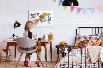 Dry erase magnetic board Daisy flowers