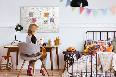 Dry erase magnetic board Simple weekly planner