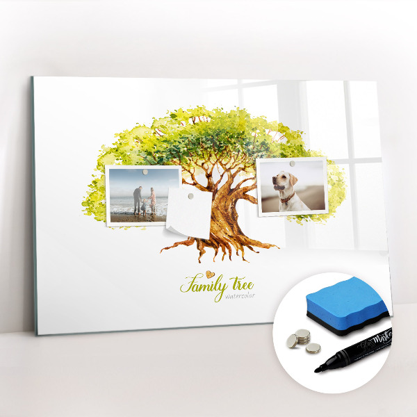 Magnetic dry erase board Abstract spots