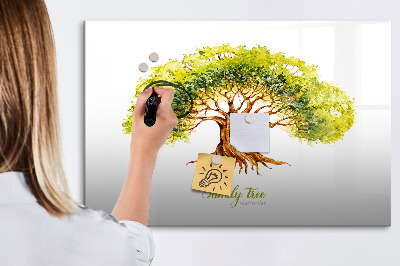 Magnetic dry erase board Abstract spots