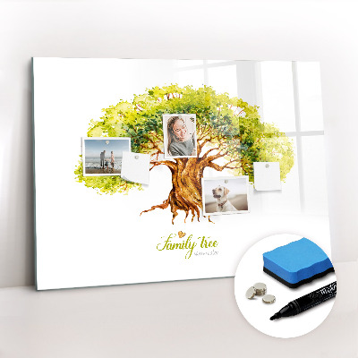 Magnetic dry erase board Abstract spots