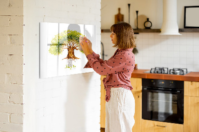 Magnetic dry erase board Abstract spots