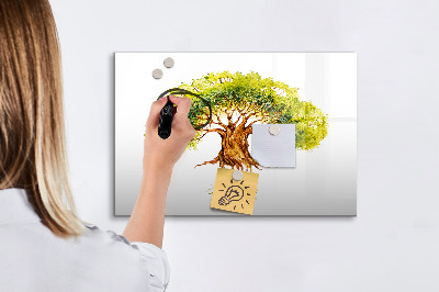 Magnetic dry erase board Abstract spots