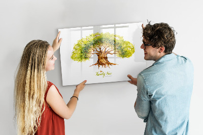 Magnetic dry erase board Abstract spots