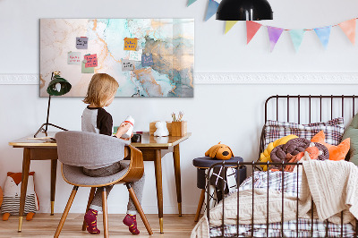 Dry erase magnetic board Decorative marble