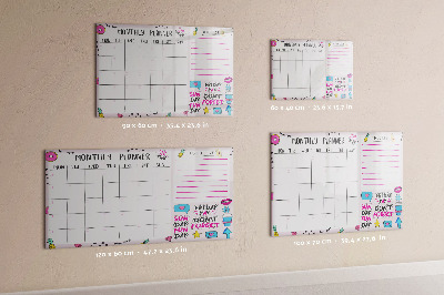 Magnetic dry erase board Abstract painting