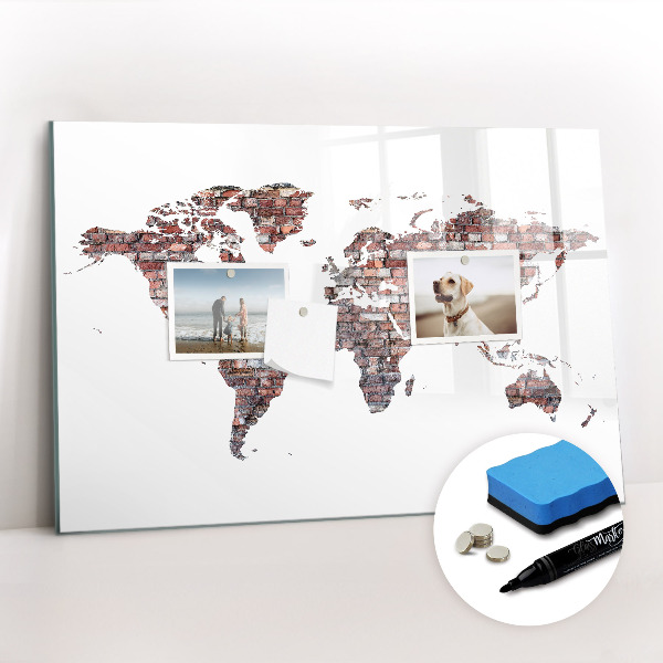 Magnetic dry erase board Beach sea sand