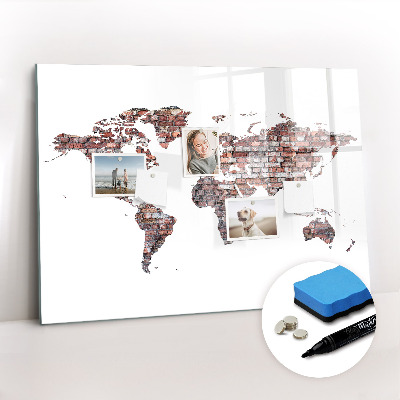 Magnetic dry erase board Beach sea sand