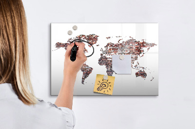 Magnetic dry erase board Beach sea sand