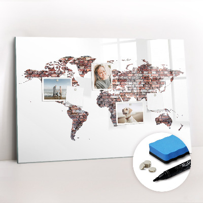Magnetic dry erase board Beach sea sand